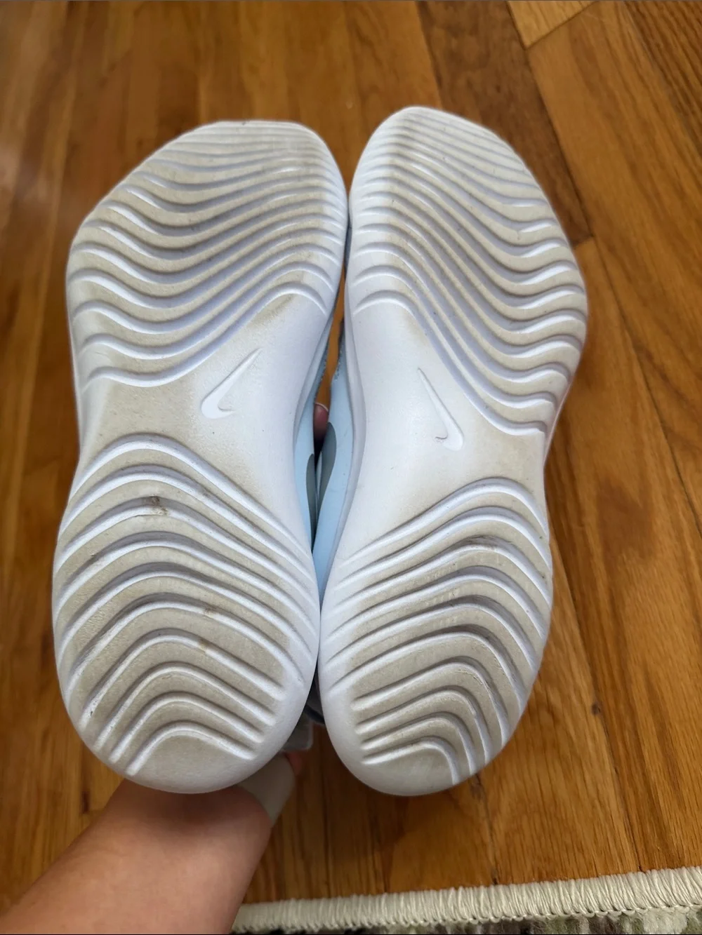 Nike Kids Slip-On Athletic Shoes — pale blue